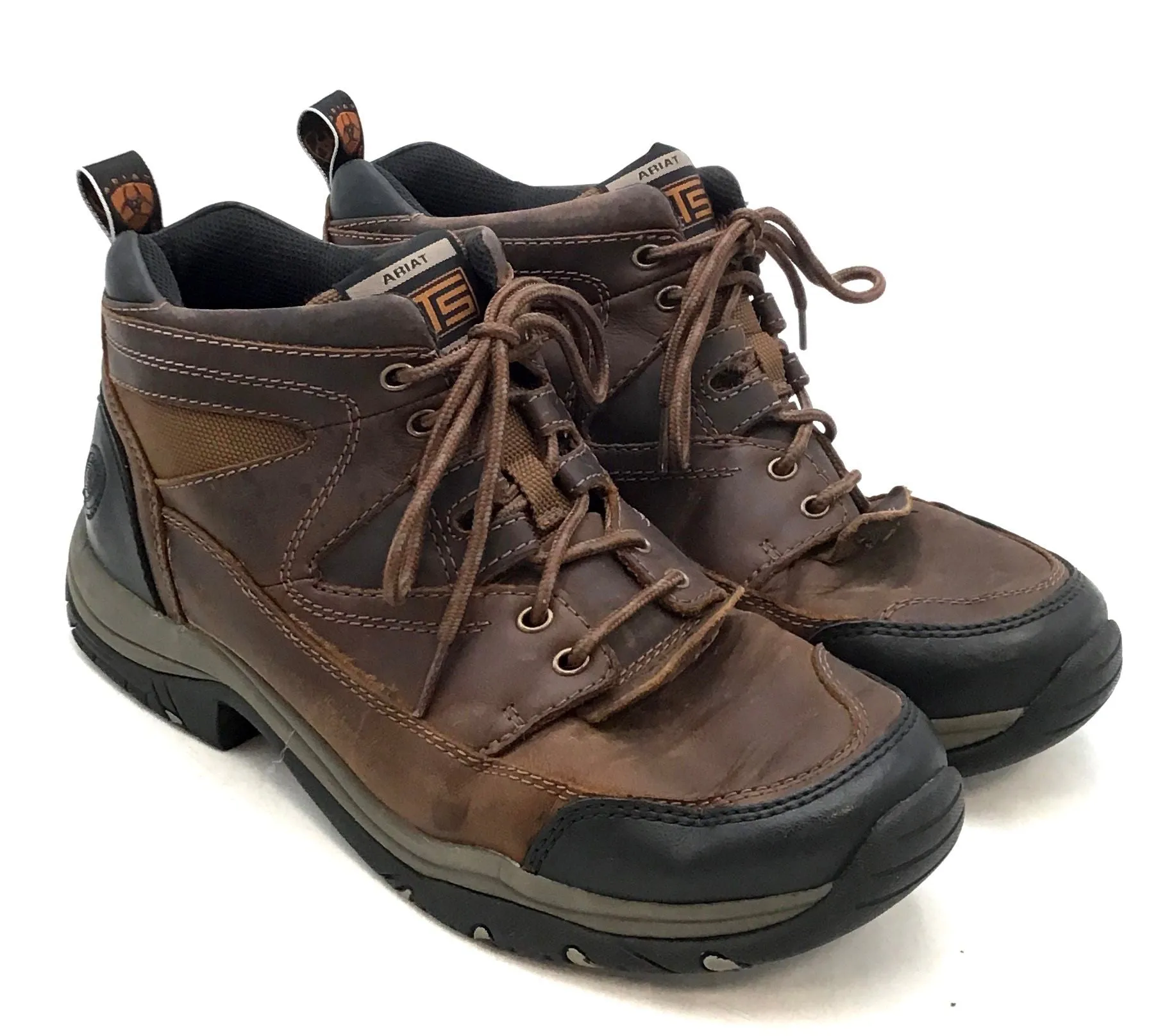 Ariat Men's Terrain Brown Leather Hiking Boots - Size 10EE