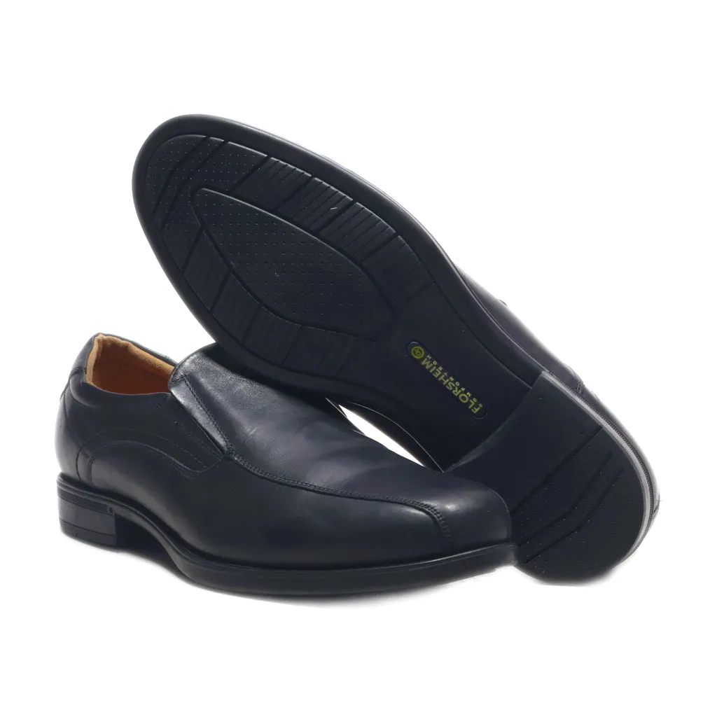 Florsheim Formal Slip Ons Leather Black Colour For Men
