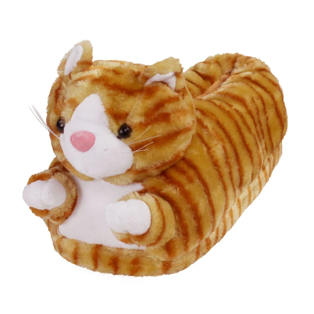 Orange Tabby Cat Slippers JulesRoche Cozy Non-Slip Design